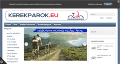 Desktop Screenshot of kerekparok.eu